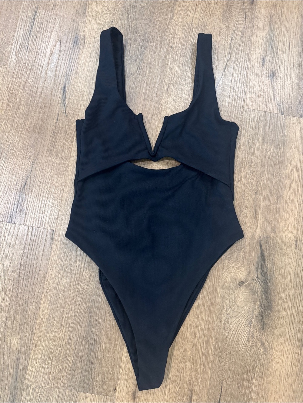 Buddy Love Black One-Piece Swimsuit with Front Keyhole